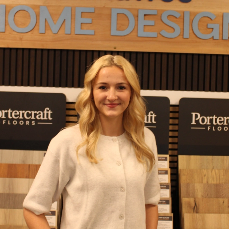 Closeup photo of Kaitlyn Alcock of Lenawee Home Design